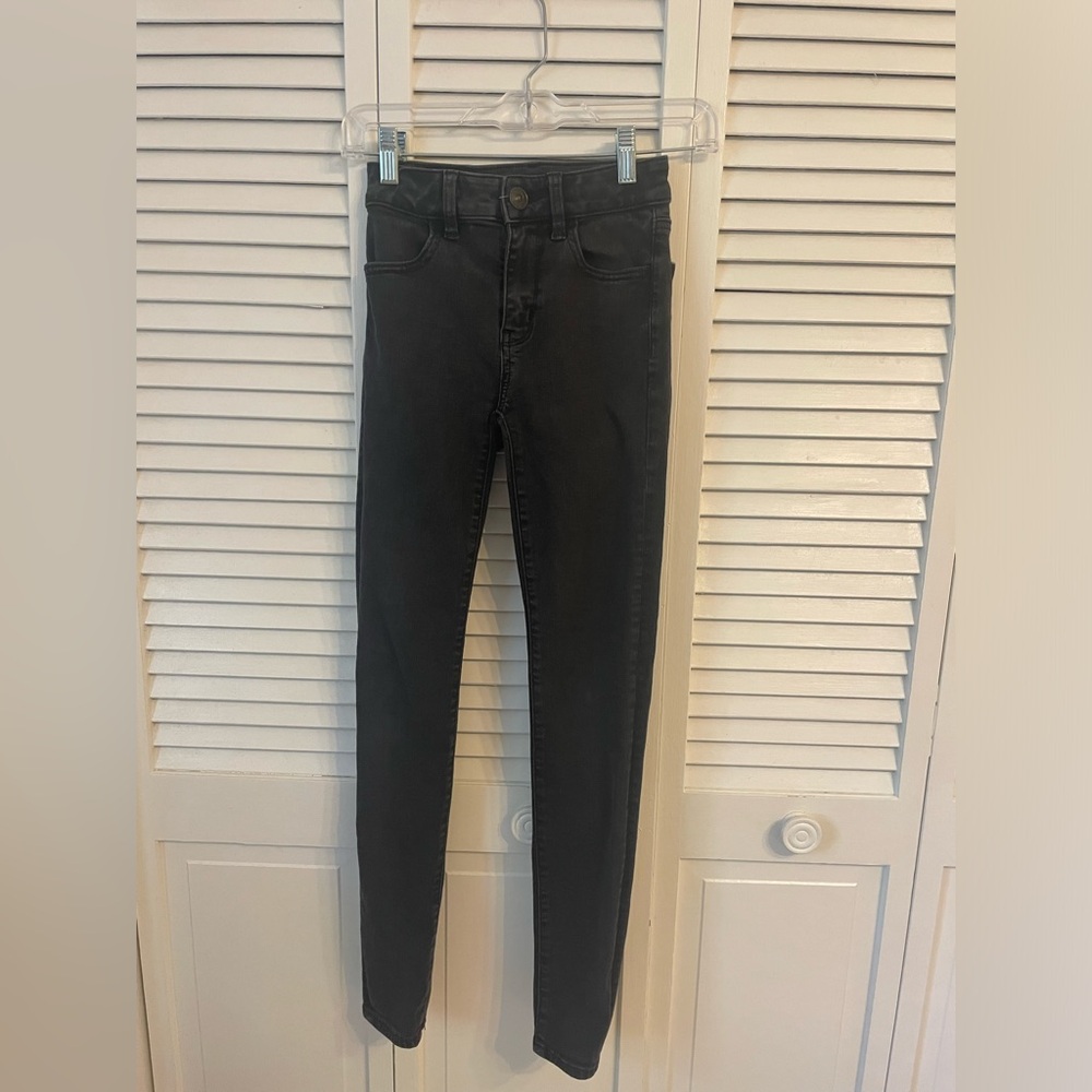 Black High rise American Eagle Jeggings Size 00